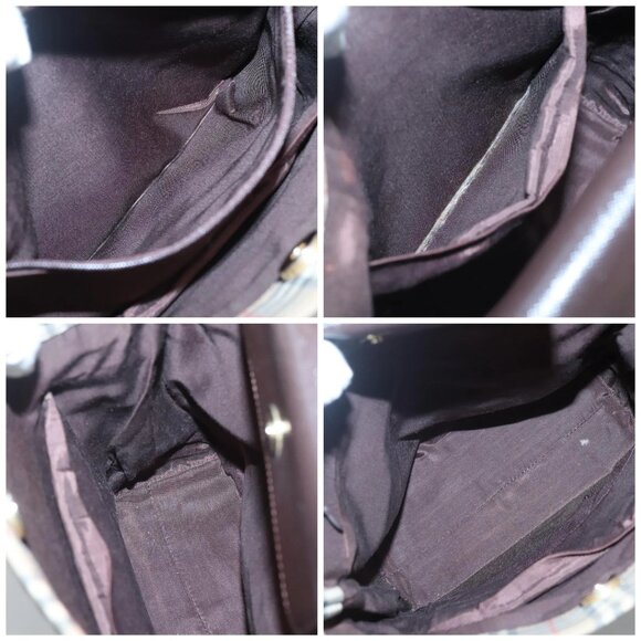 BURBERRY Nova Check Tote Bag Canvas Beige Gold Auth 121552 - Picture 15 of 16